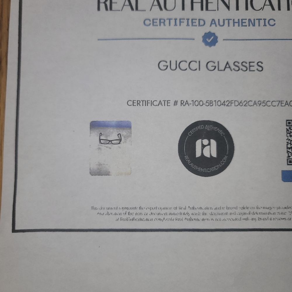 NWOT Gucci GG 3203 Yho Black Glitter  Rectangular Optical Frames Eyeglasses - Picture 11 of 12